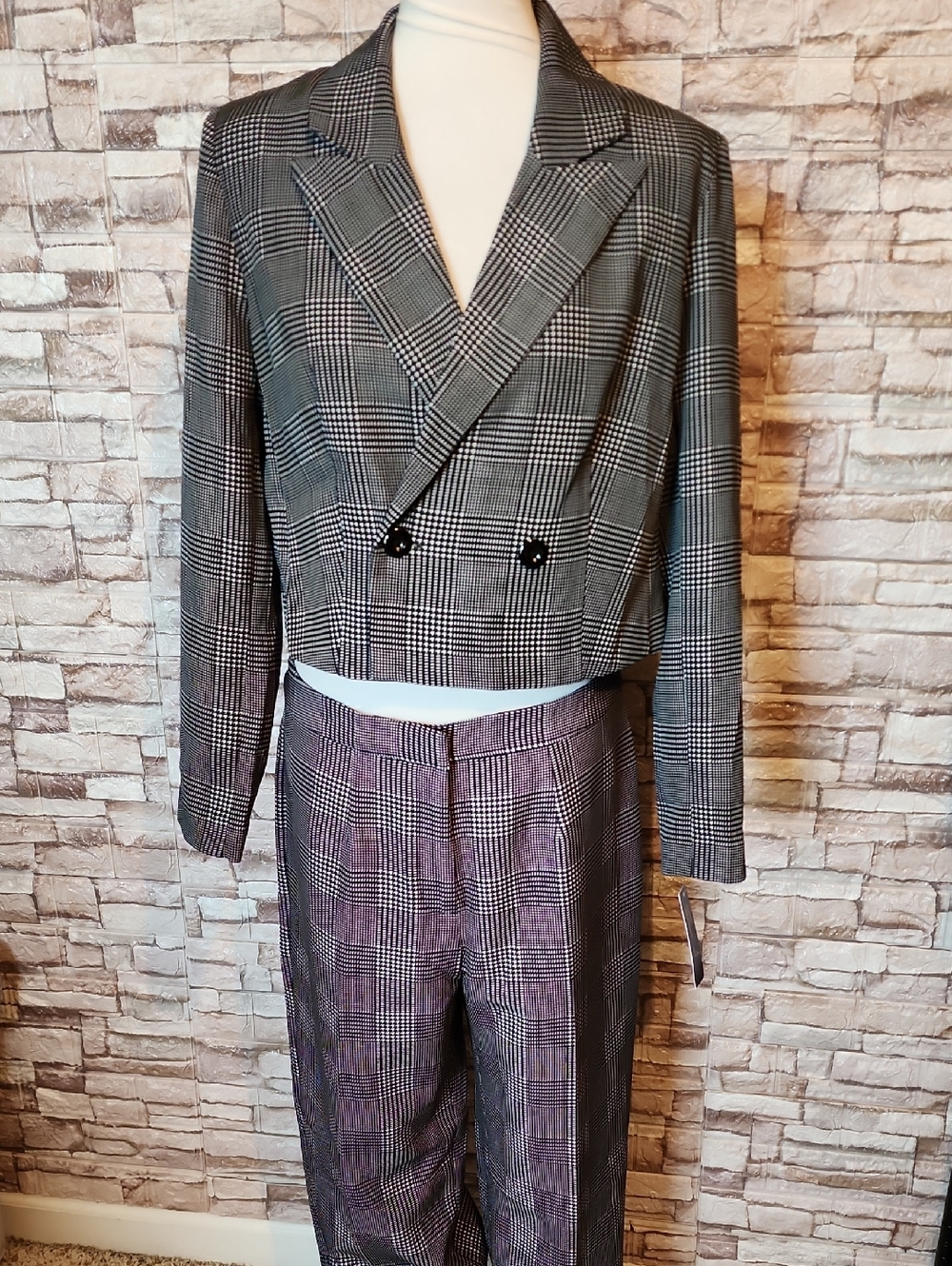 Shelby Rose New York Plaid Jacket & Pants Brand New